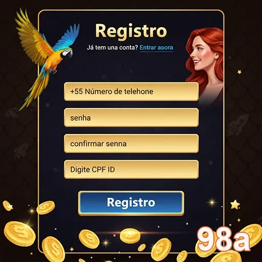 Usuário da 98a realizando cadastro para serviços VIP em celular.