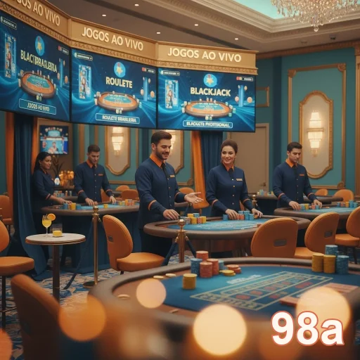 Jogos de cassino ao vivo no aplicativo 98a, com dealers.