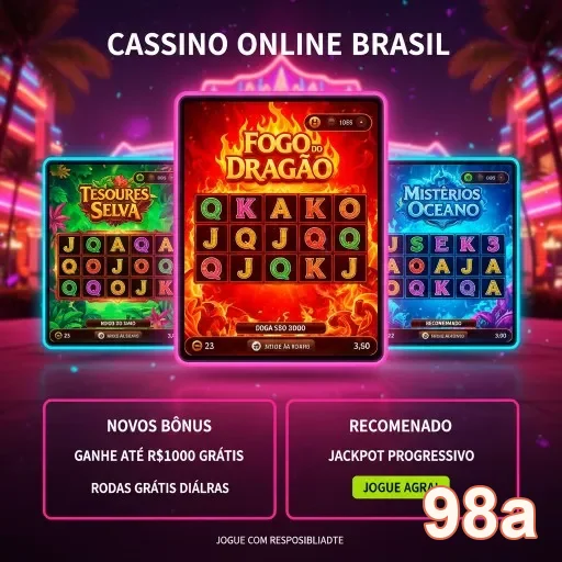 Jogos de slots no site 98a com prêmios e promoções.