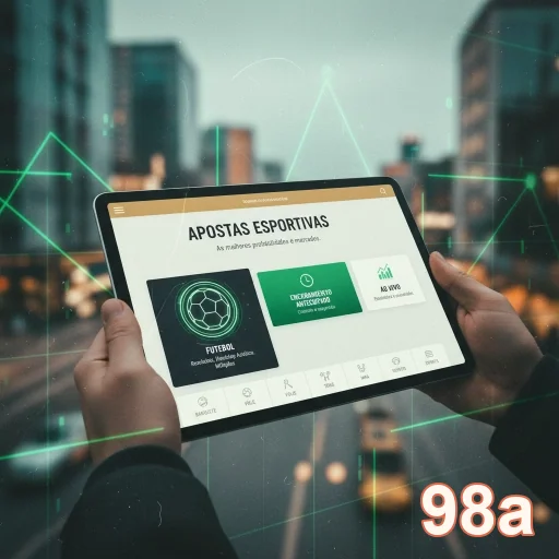Usuário acessando plataforma de apostas esportivas da 98a.