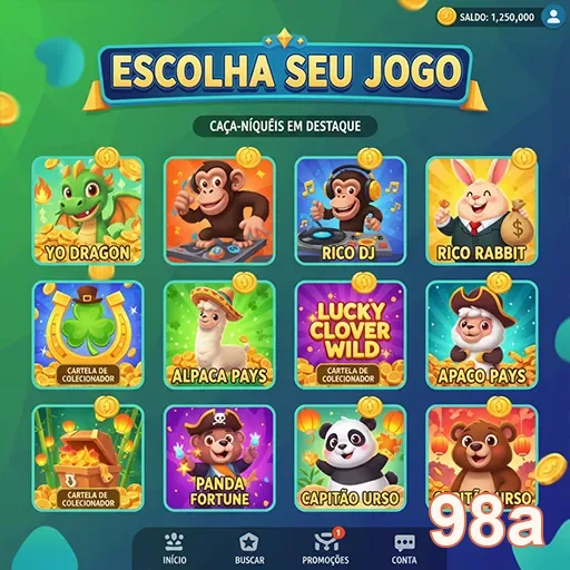 Imagem de caça-níqueis em destaque na 98a.