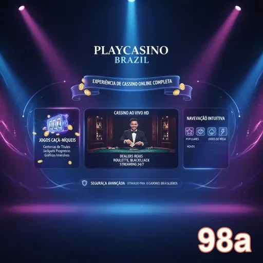 Interface de jogo do cassino ao vivo da 98a com dealers reais.