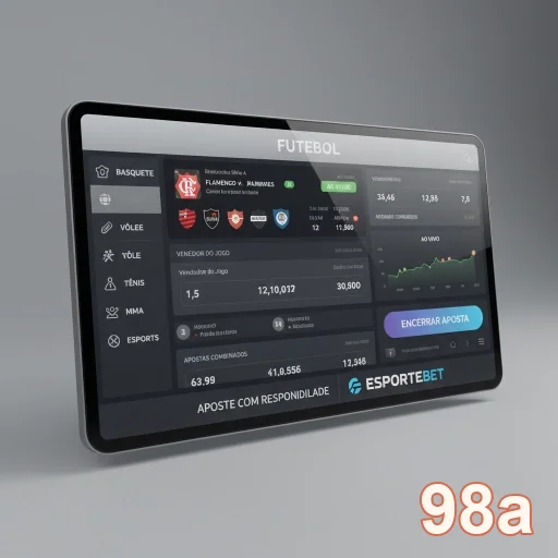 Exibição da interface de apostas VIP na 98a com dados de jogos.