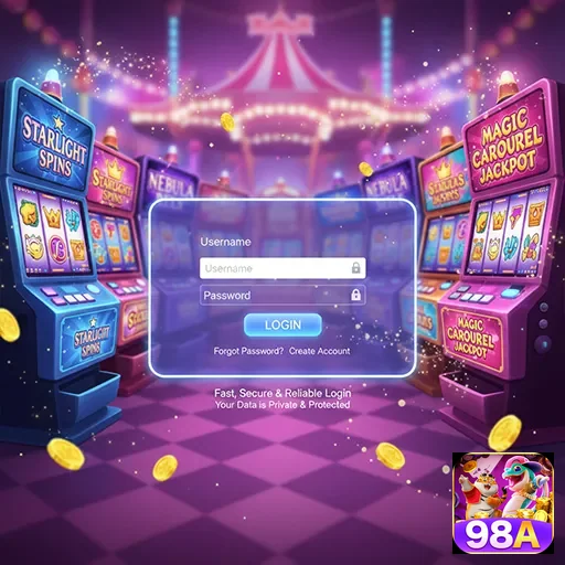 Usuário jogando no aplicativo cassino 98a em um smartphone