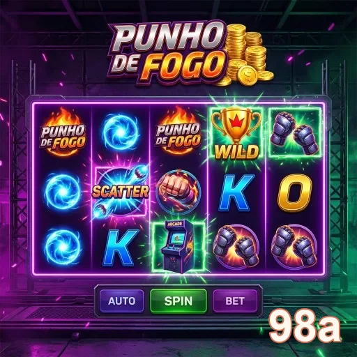 Tela do jogo 'Punho de Fogo' na 98a com recursos VIP.