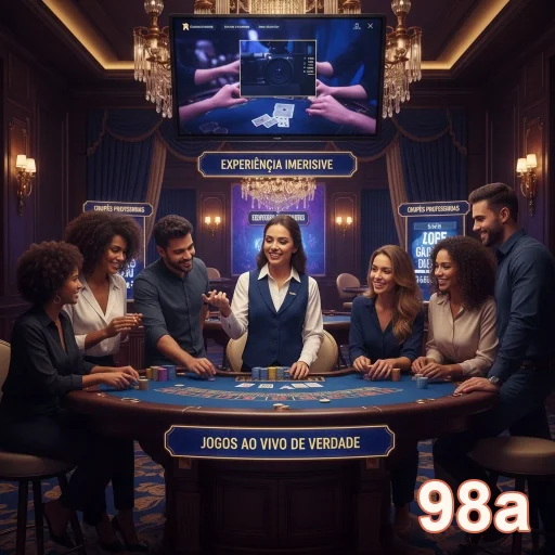 Jogadores no aplicativo 98a participam de jogos ao vivo.