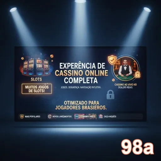 Jogos de slots e dealer ao vivo no 98a em cassino online.