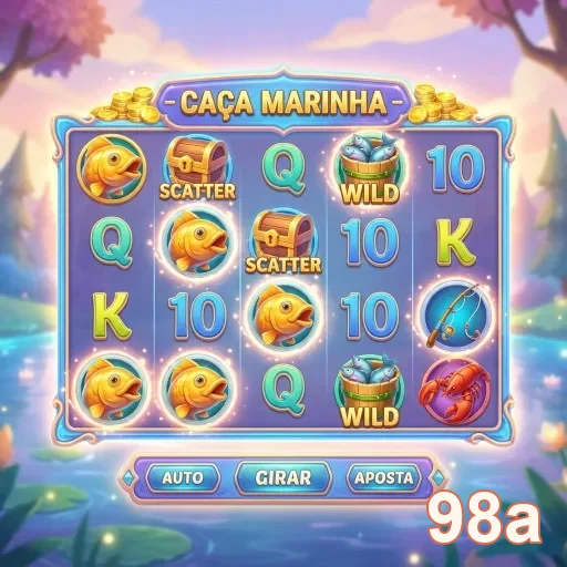 Tela do jogo Caça Marinha no aplicativo 98a.